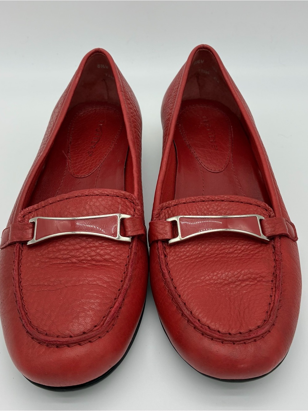 Trotters Red Leather Comfort Loafers | Women’s 6.5M